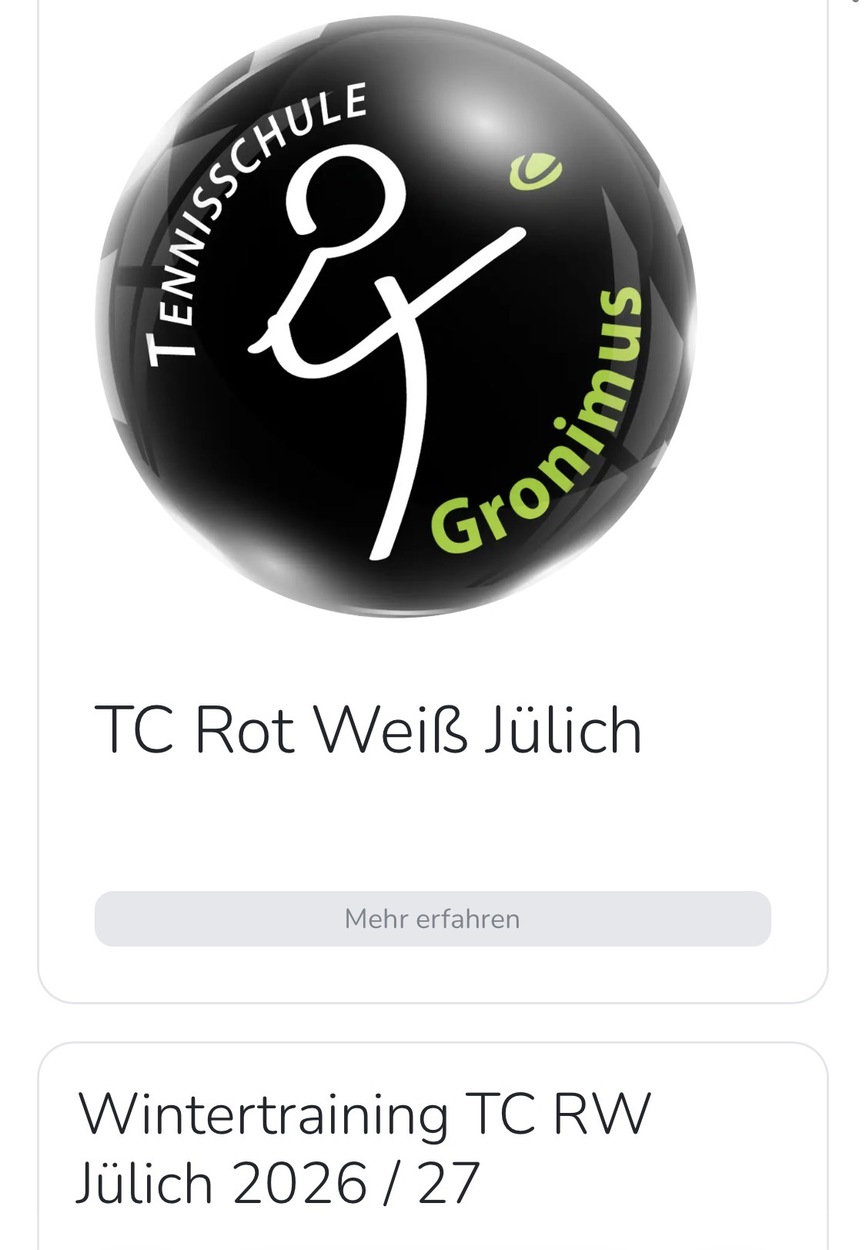 Anmeldung zum Wintertraining 