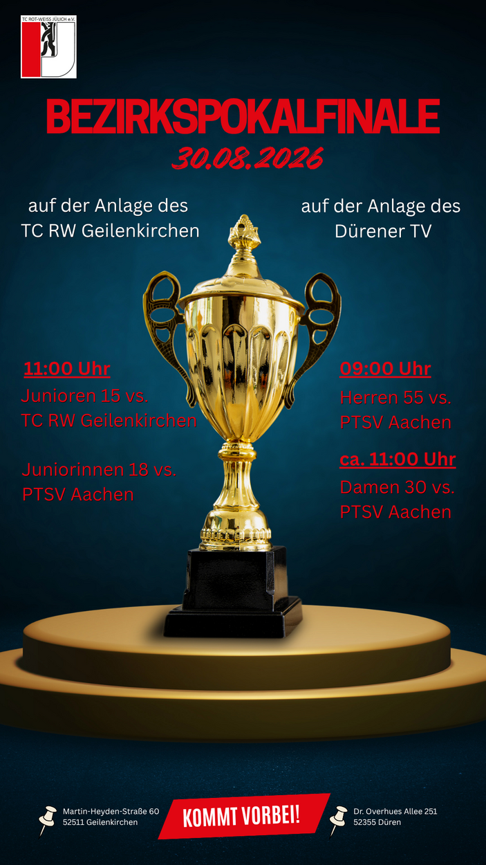 Vier Mannschaften im Bezirkspokalfinale