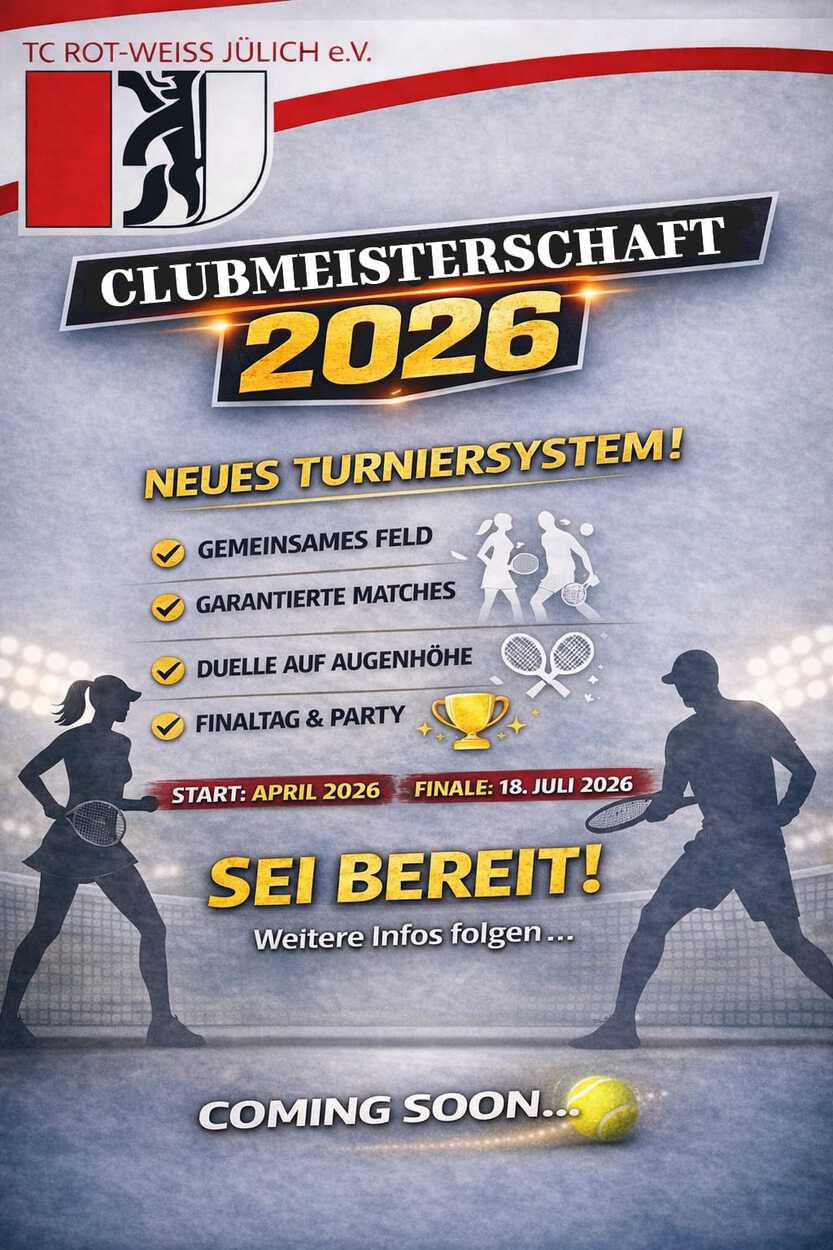 Anmeldung Tennis-Clubmeisterschaft 2026