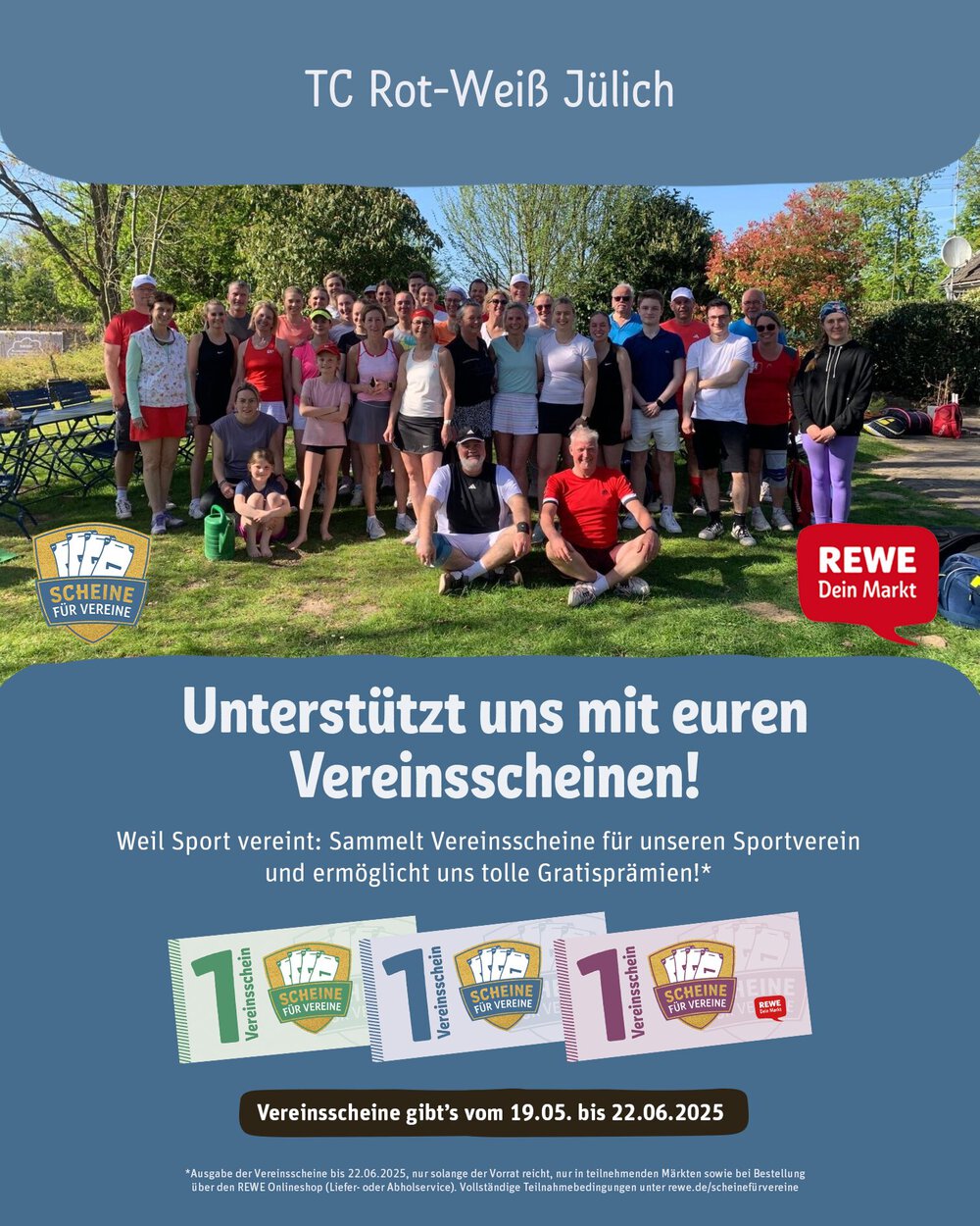 Scheine für Vereine bei REWE