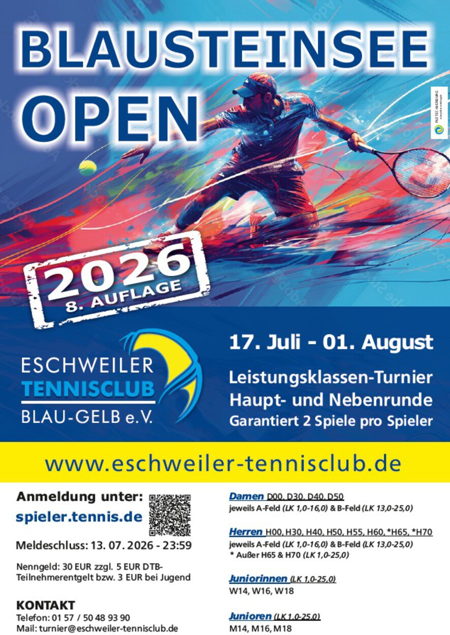 Blausteinsee Open 2026 
