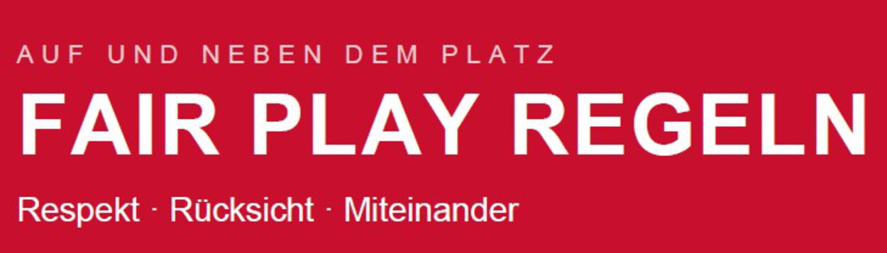 Fair-Play-Regeln und Platzordnungen
