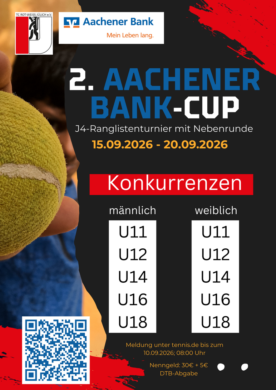 Turnierplakat 2. Aachener Bank-Cup